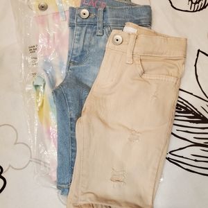 3 Pair Bundle - Girls Skimmer Shorts Sz 5 Slim